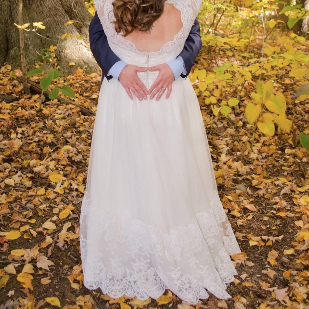 Custom wedding dress size 14